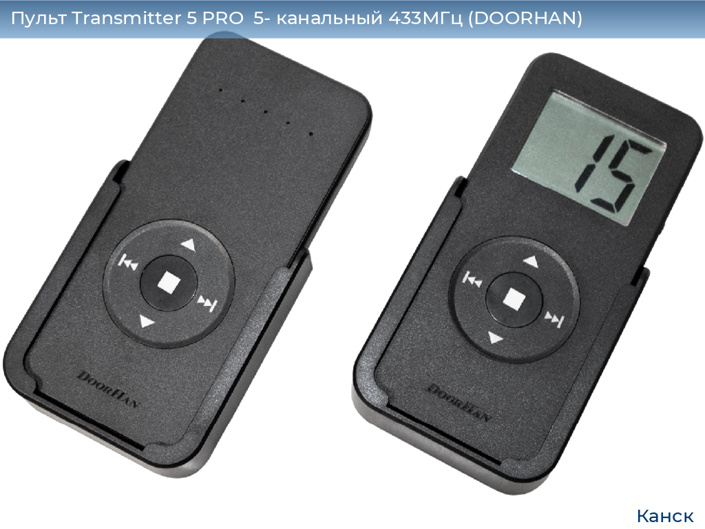 Пульт Transmitter 5 PRO  5- канальный 433МГц (DOORHAN), kansk.doorhan.ru