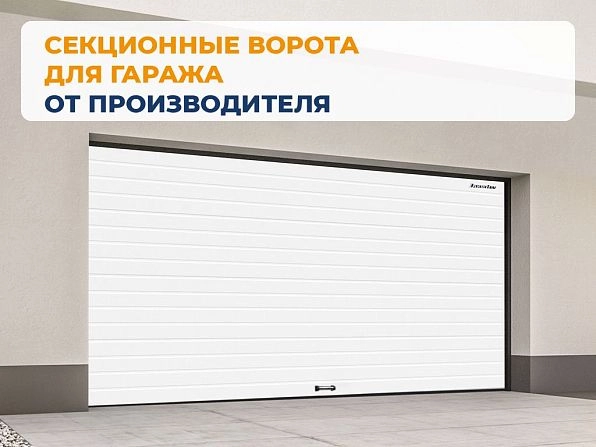 Секционные ворота 2500х2200 мм белые DoorHan RSD02, kansk.doorhan.ru